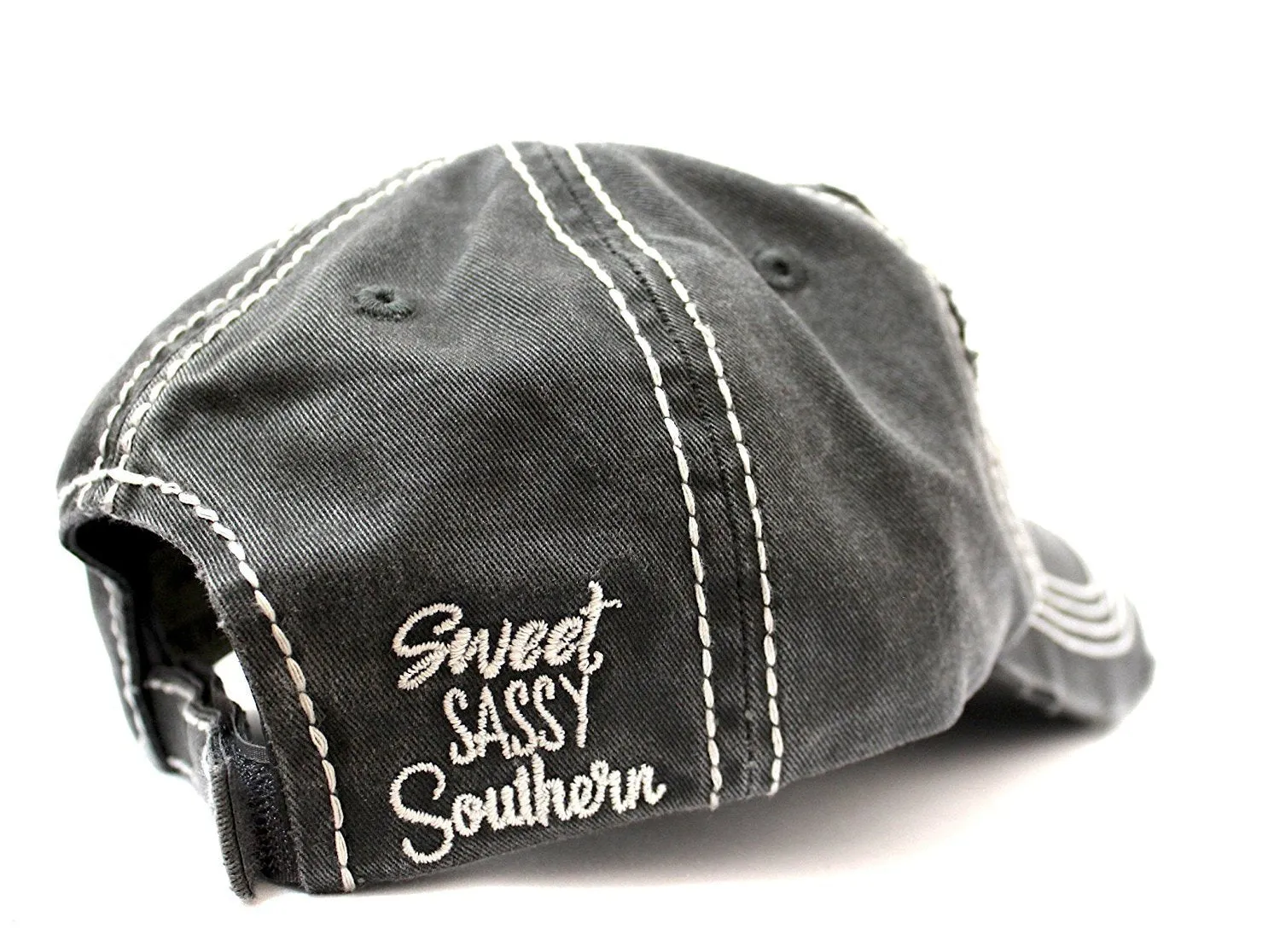 "Sweet SASSY & Southern" Patch Embroidery Front & Back Hat