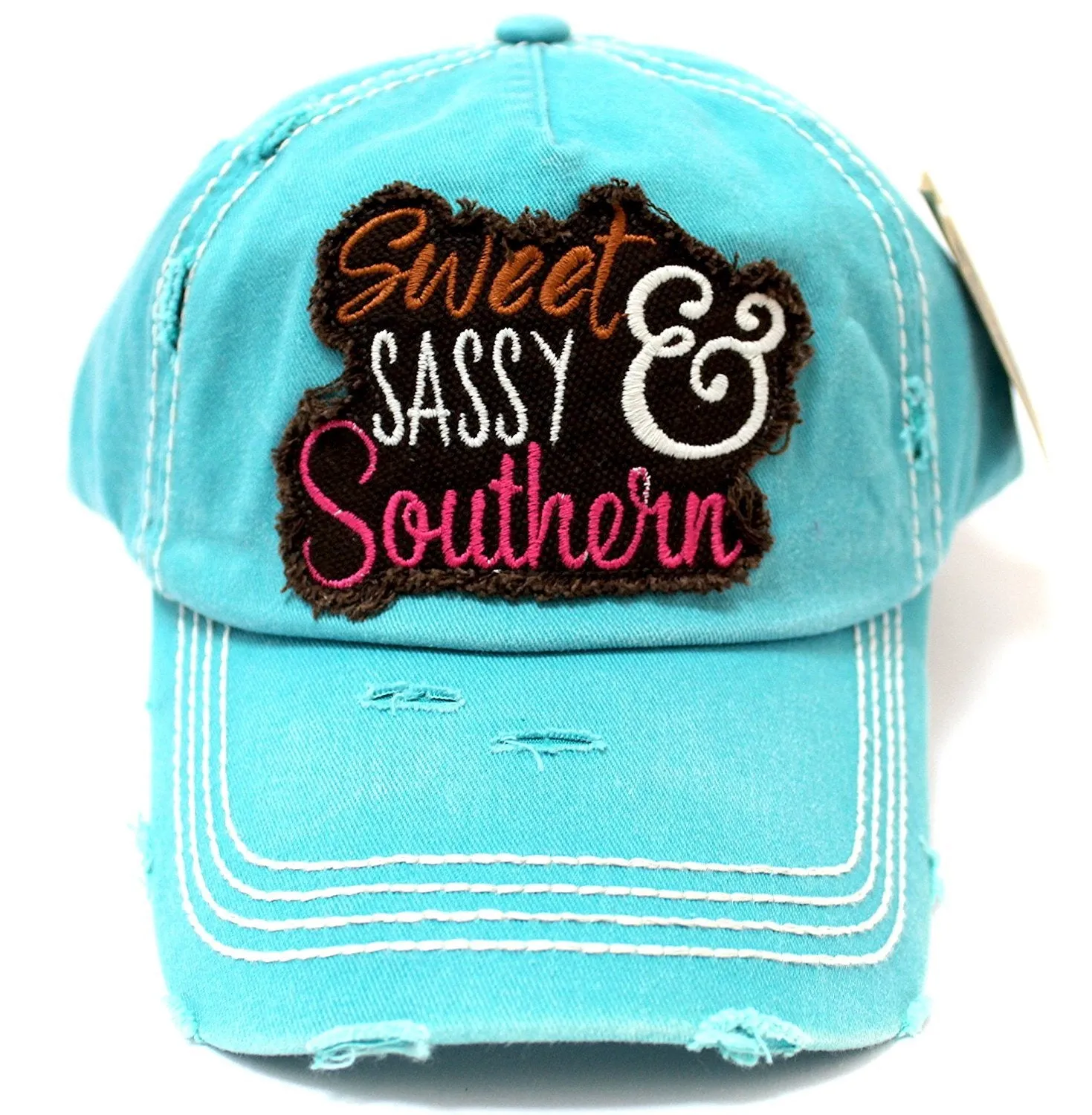 "Sweet SASSY & Southern" Patch Embroidery Front & Back Hat