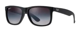 Ray-Ban Mens Justin Classic Polarized Sunglasses - Matte Black/Gray Gradient