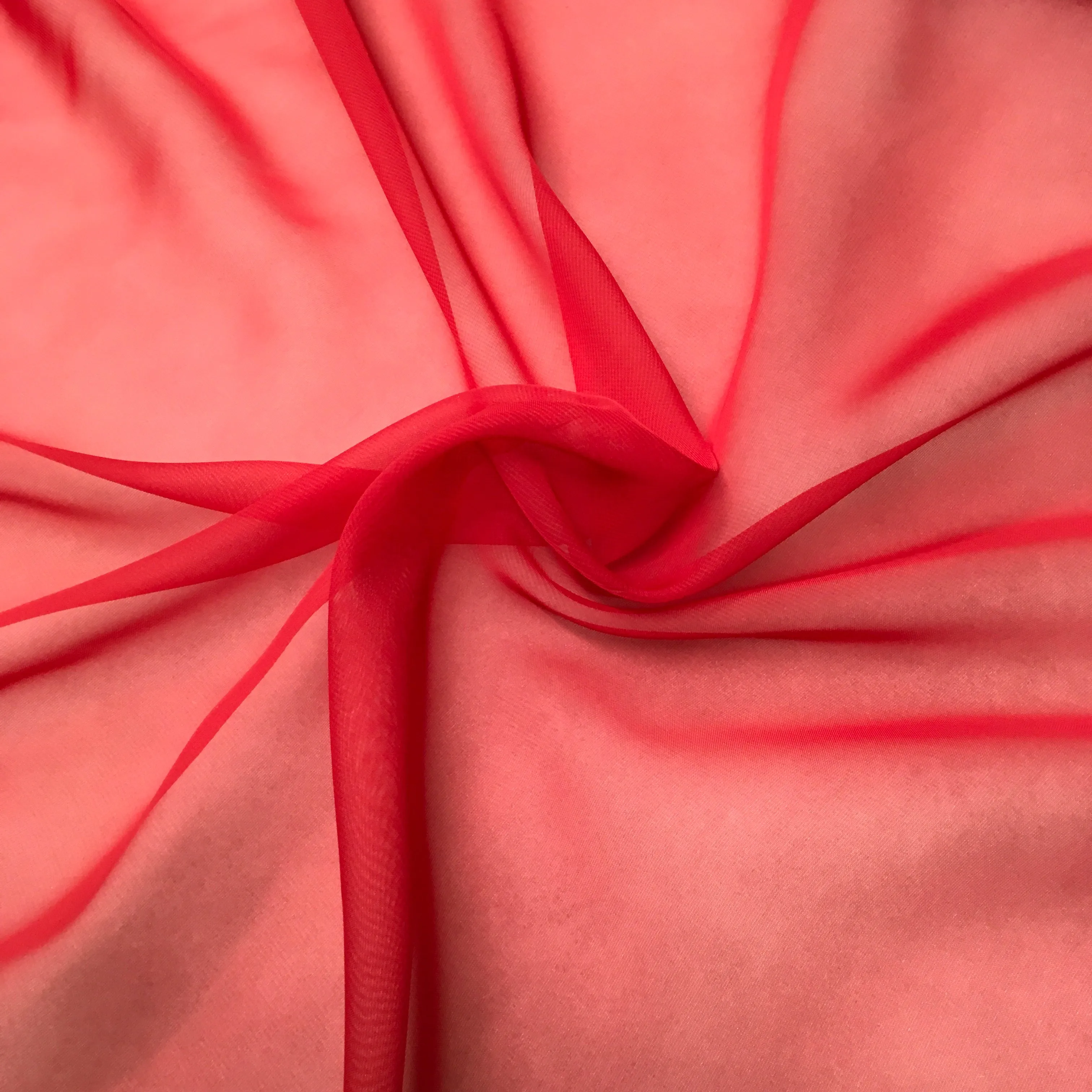 Red  Caress Chiffon