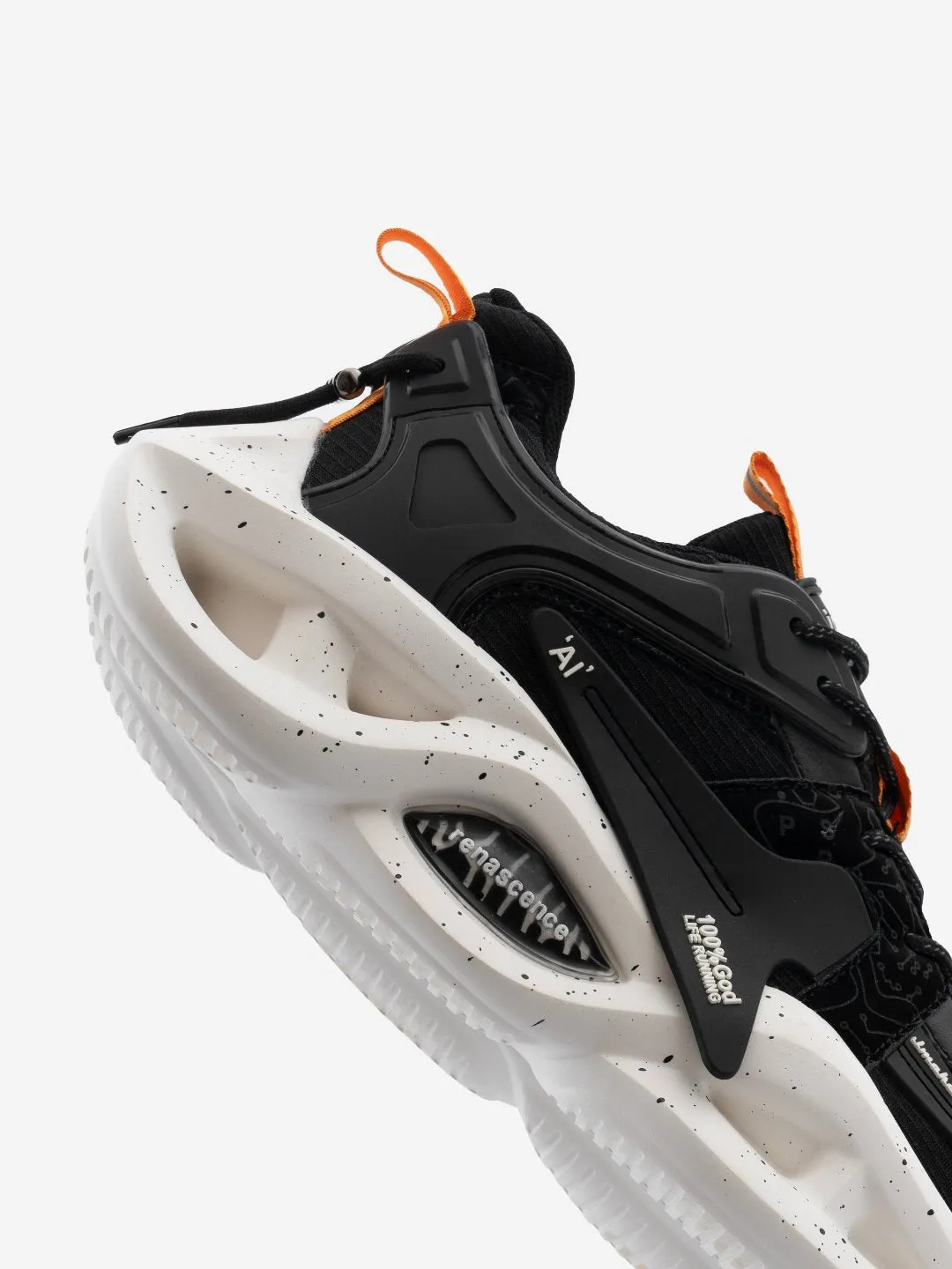 Singalmaha Black Chunky Sole Designer Premium Sneakers