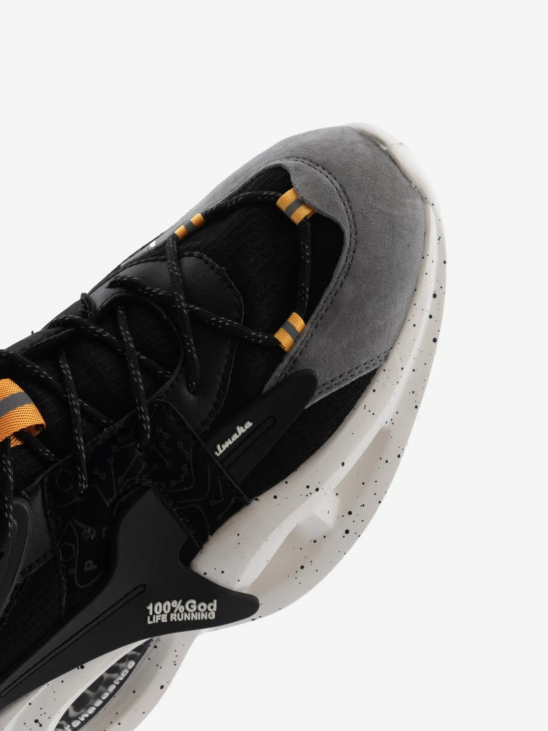 Singalmaha Black Chunky Sole Designer Premium Sneakers