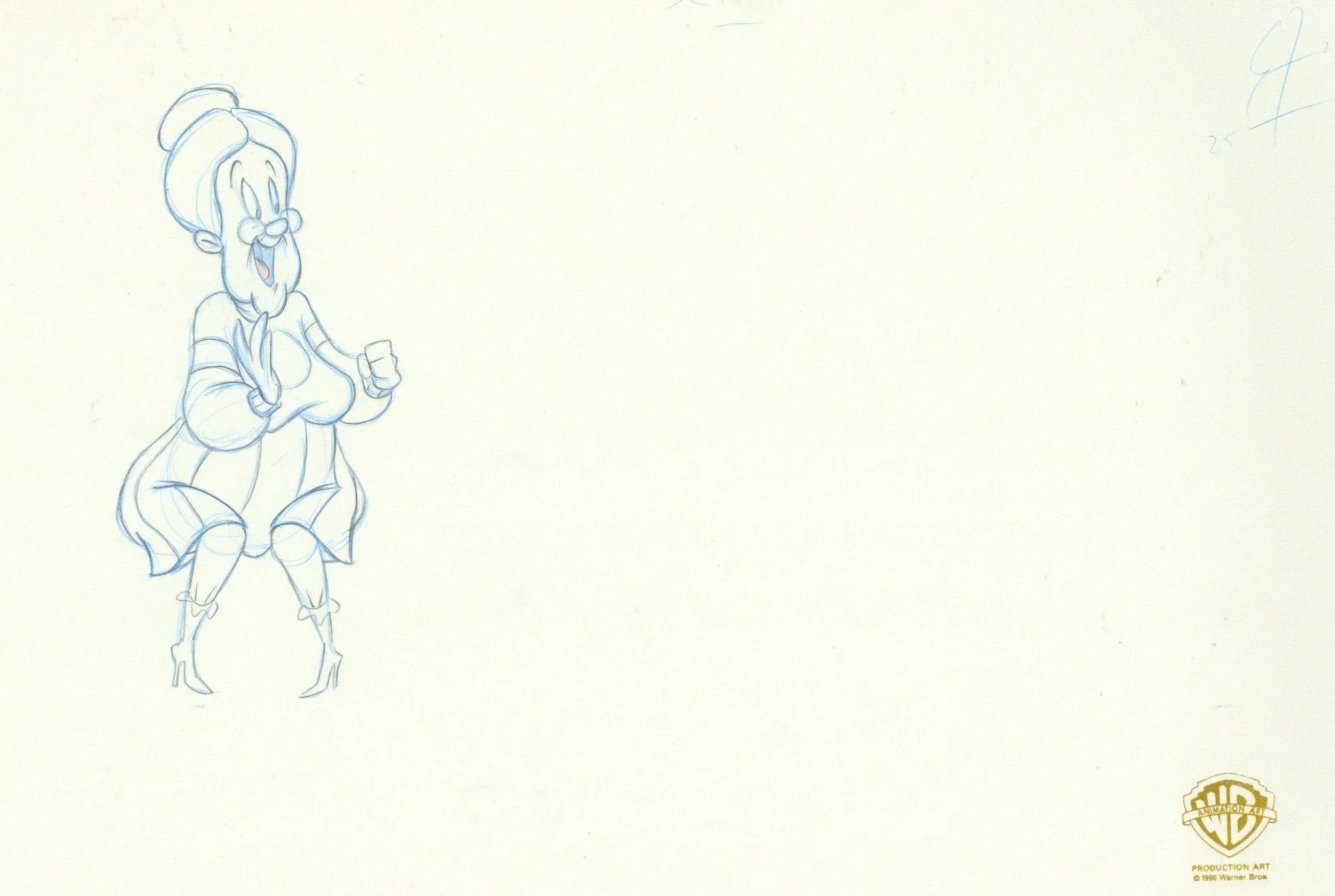Space Jam Original Production Drawing: Granny