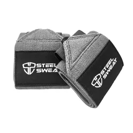 Steel Sweat Wrist Wraps - Grey