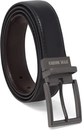 Steve Madden Reversible Men's Dress Casual Every Day Leather Belt