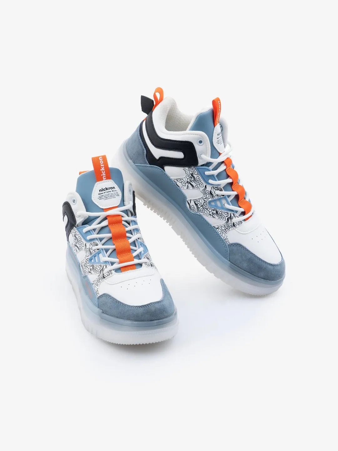 Street Skate 2.0 Blue Low Top Premium Flat Sole Sneakers