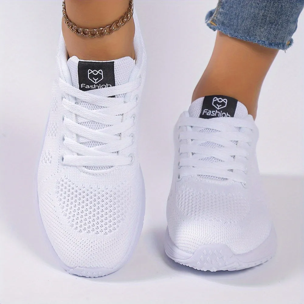 Stylish Striped Casual Shoes  Lightweight  Breathable Womens Footwear