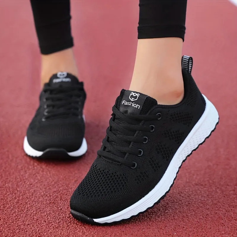 Stylish Striped Casual Shoes  Lightweight  Breathable Womens Footwear