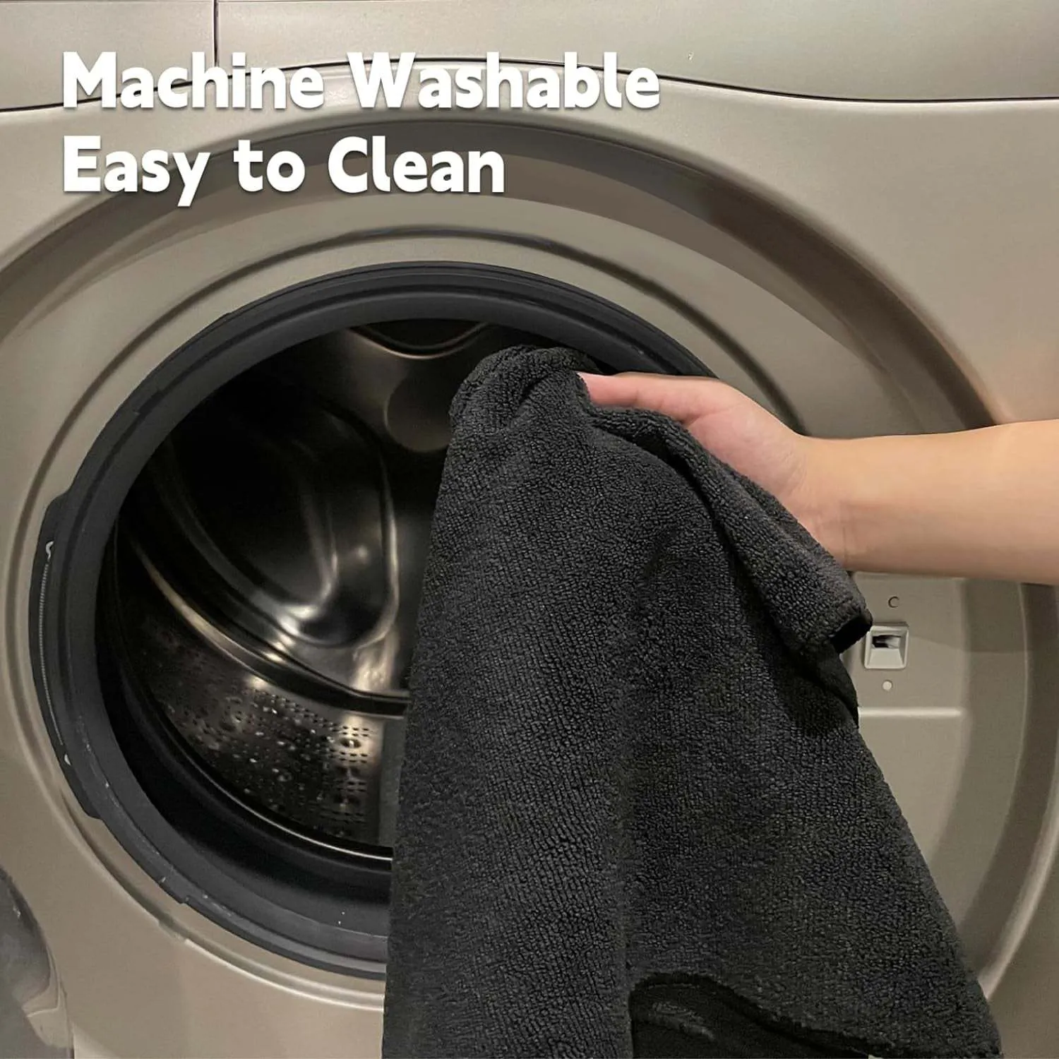 Super Soft Black Salon Towels 6 Pack 27" X 16"
