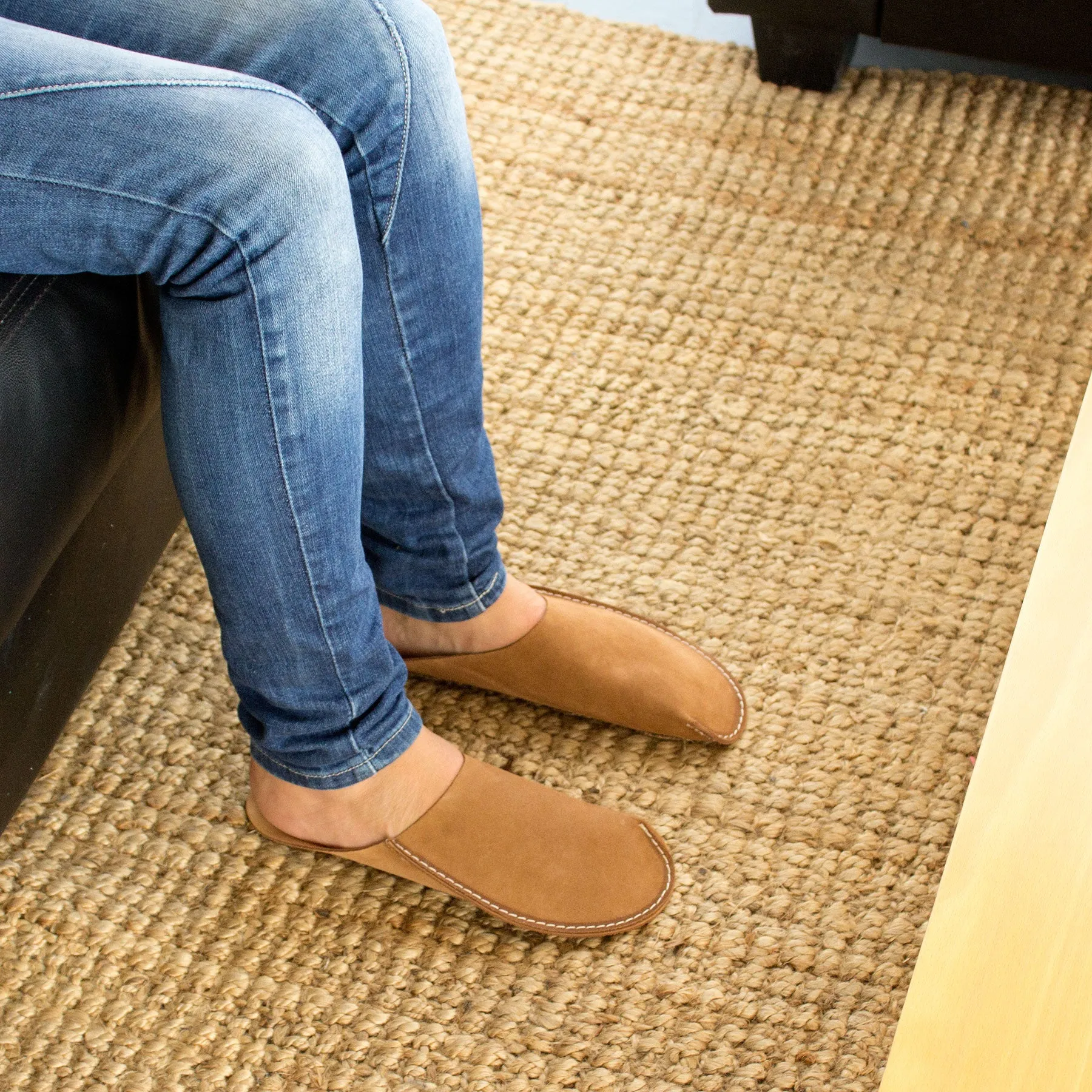 Tan CP Slippers Luxe
