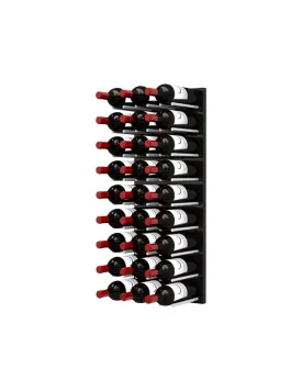 Ultra Wine Racks - Fusion Straight Cork Out Wine Wall Black Acrylic (4 Foot)