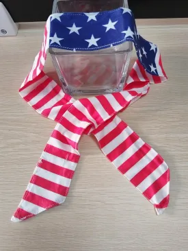 USA Flag Headband Patriotic Bandanas Red White and Blue USA Stars and Stripes Patriotic Hair Accessories for Women Men