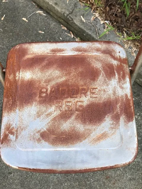 Vintage Foldable Metal Chair  # 4139 Byron