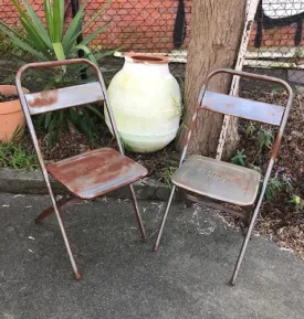 Vintage Foldable Metal Chair  # 4139 Byron