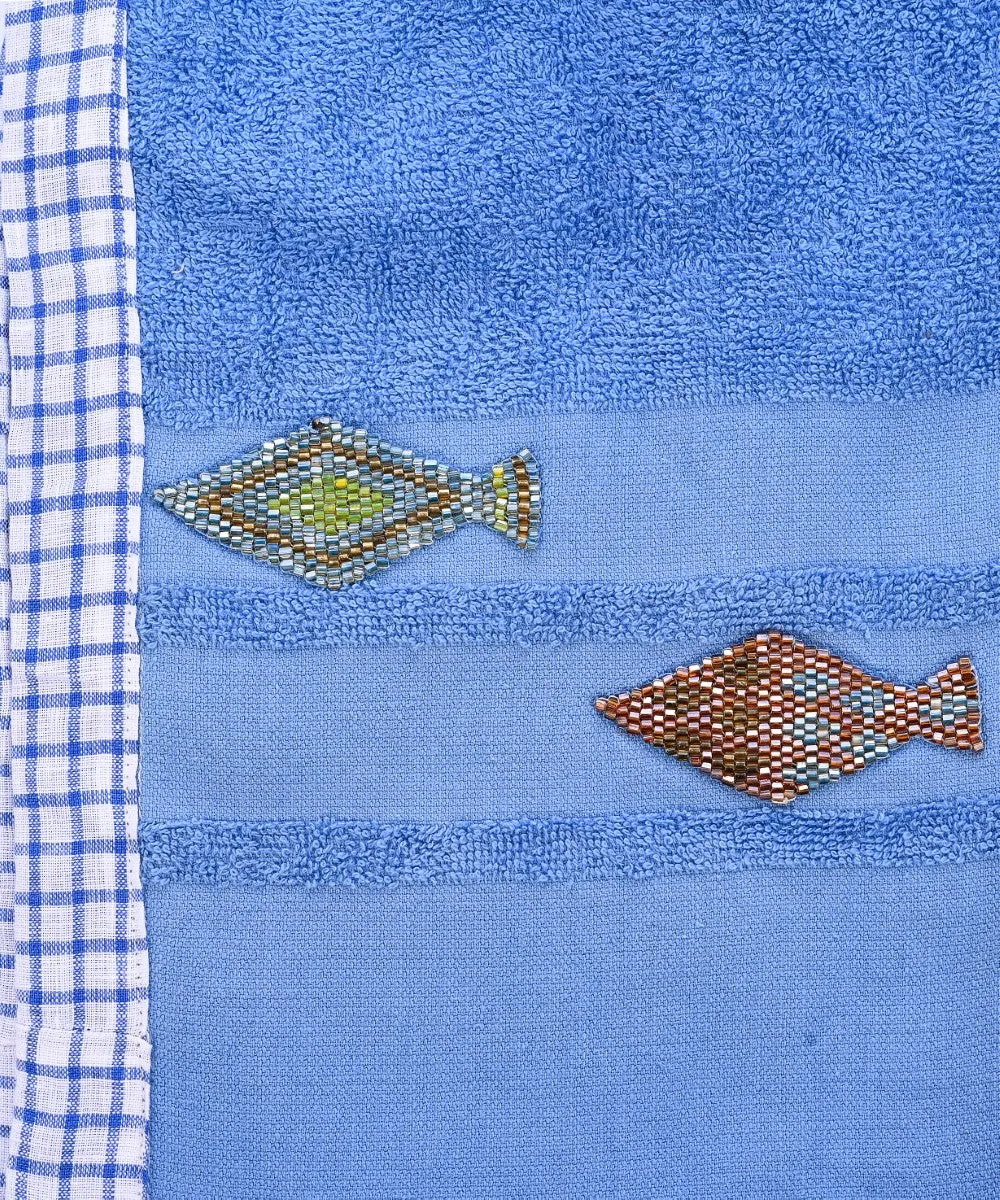 Weaved Beach Towel With Border