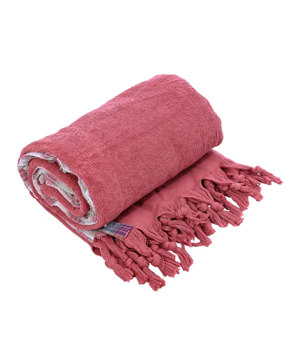 Weaved Beach Towel With Border