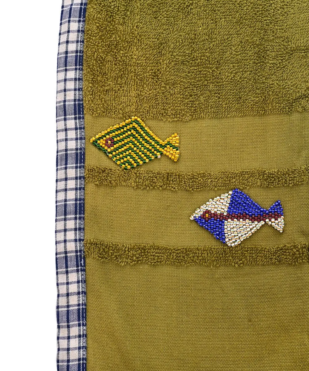 Weaved Beach Towel With Border