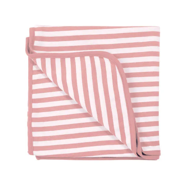 Woolbabe Merino and Organic Cotton Swaddle Blanket - Dusk Stripe